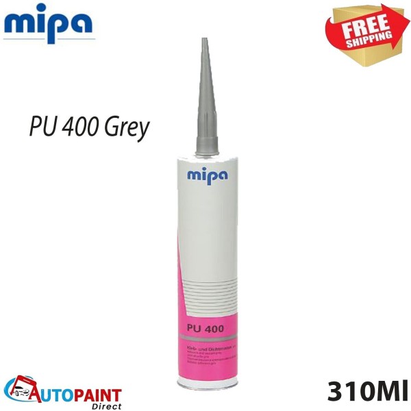 MIPA PU 400 Seam Sealer 310ml Grey Cartridge Adhesive Sealant Polyurethane