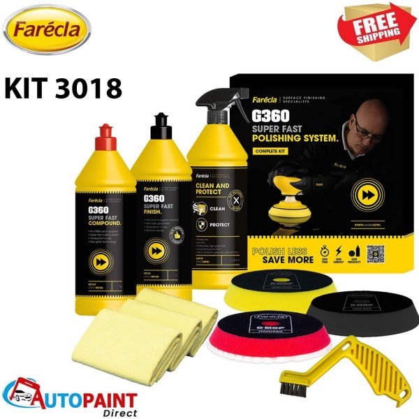 Farecla G360 SUPER FAST POLISHING SYSTEM KIT COMPLETE