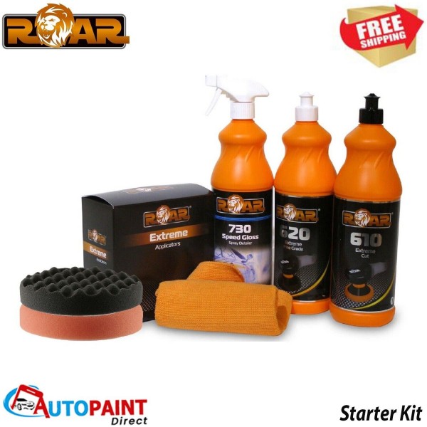 ROAR POLISHING STARTER KIT COMPOUND POLISH WAX 610, 620, 730, 610CF, 620PF