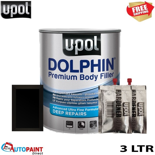 UPOL Dolphin Deep Depth Filler Premium Car Body EXTRA SMOOTH Repairs 3L