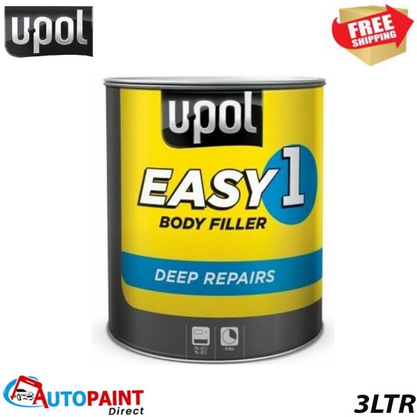 UPOL EASY 1 BODY FILLER DEEP FILL CAR BODY FILLER BIG SMOOTH EASY SAND 3L