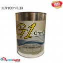 Car Body Filler Lightweight 3L- Easy Sand Polyester Bodylite With Hardener Tubes