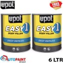 2 X UPOL EASY 1 BODY FILLER DEEP FILL CAR BODY FILLER BIG SMOOTH EASY SAND 3L