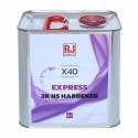 RJ PRODUCTS X40 EXPRESS HS 2K CLEAR COAT 5L with 2.5L FAST HARDENER 7.5L KIT