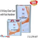 RJ PRODUCTS E10 MS EASY 2K CLEAR COAT 5L With 2.5L FAST HARDENER KIT 7.5L KIT