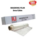 MASKING FILM 4M X 120M CLEAR POLYTHENE SHEET CAR PLASTIC COVER ANTI STATIC