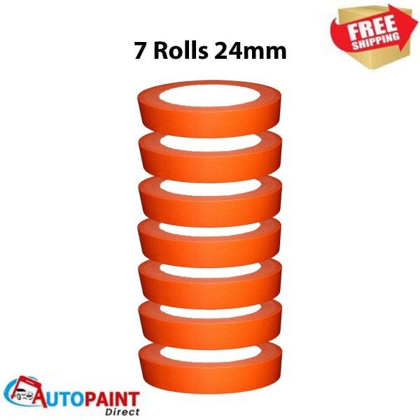 MASKING TAPE HIGH PERFORMANCE 24mm Roll of 7 Orange