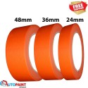 MASKING TAPE 24/36/48mm PAINTER PAINTING AUTOMOTIVE EASY TEAR ORANGE