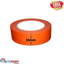 MASKING TAPE 24/36/48mm PAINTER PAINTING AUTOMOTIVE EASY TEAR ORANGE