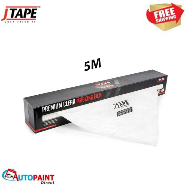 J TAPE PREMIUM PLASTIC CLEAR CAR MASKING FILM SHEETING 5M X 120M JTAPE