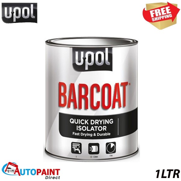 U-POL BARCOAT QUICK DRYING ISOLATOR 1K PRIMER 2K PAINT REACTION 1LTR